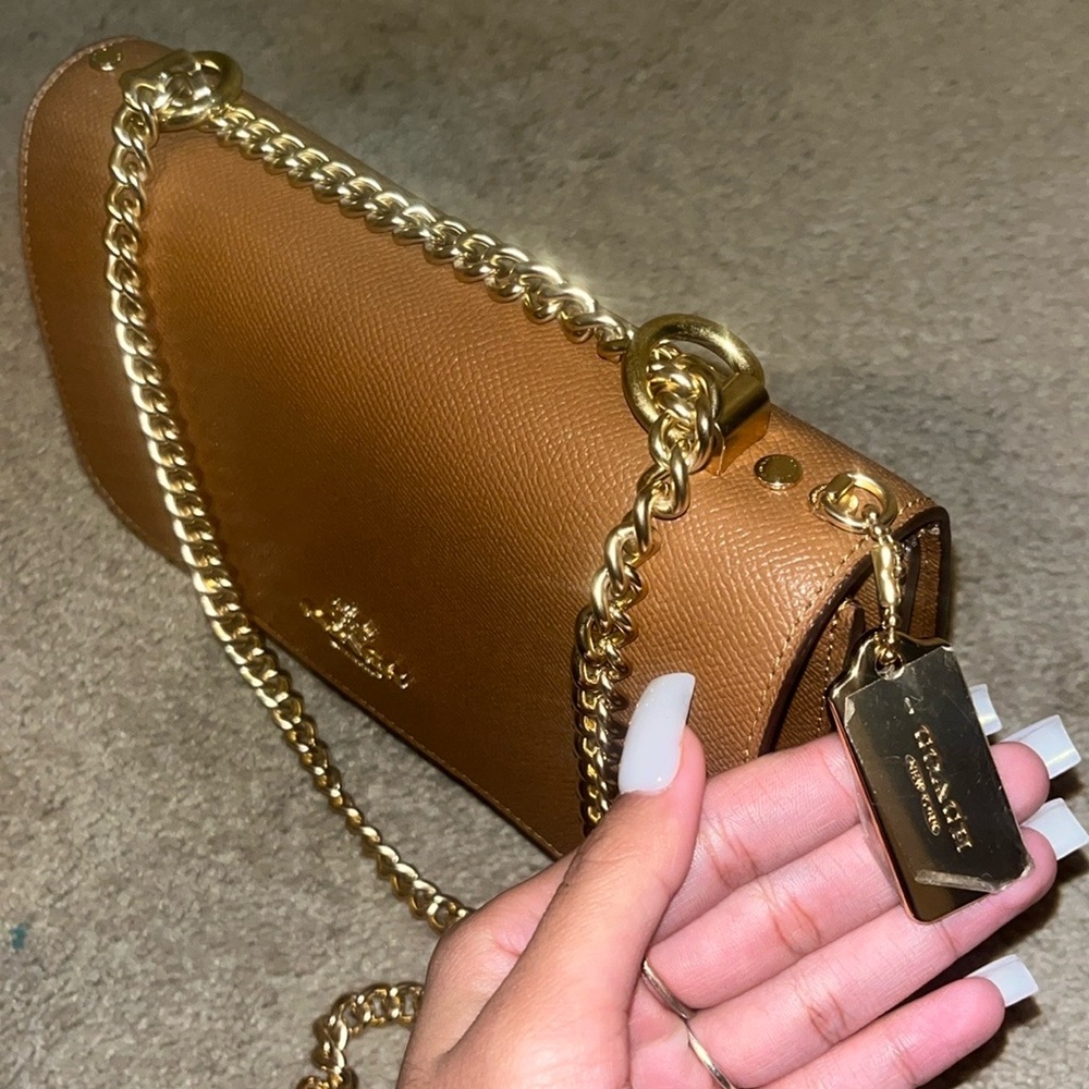 coach klare crossbody in signature (beige)*not mini*